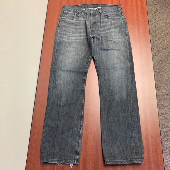 Vintage Men's 501 Gray Levi's High Rise Mom Jeans Boyfriend